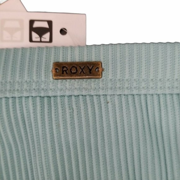 Roxy Uluwatu Waves Full Bikini Swim Bottom Aqua L - Picture 4 of 8